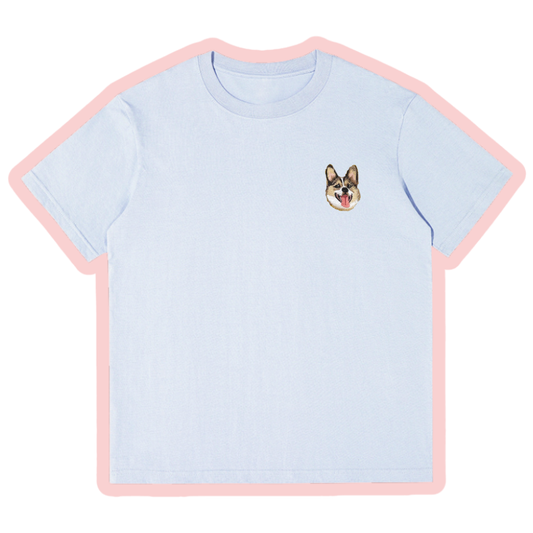 Unisex Regular Fit Tee with Pet Embroidery