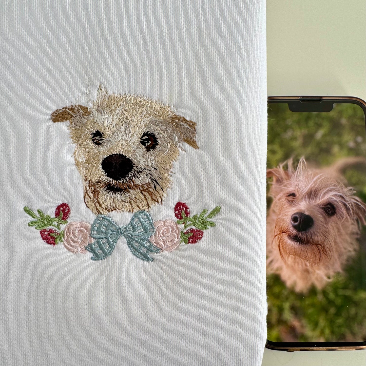 Lightweight Custom Pet Embroidered Sweatshirt